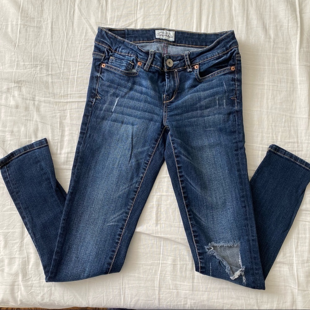 Aeropostale Deconstructed Skinny Jeans - Picture 2 of 5